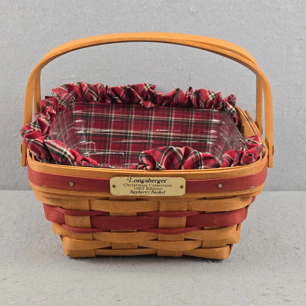 Longaberger Christmas Collection‎ 1993 Edition Bayberry Basket Liner Protector